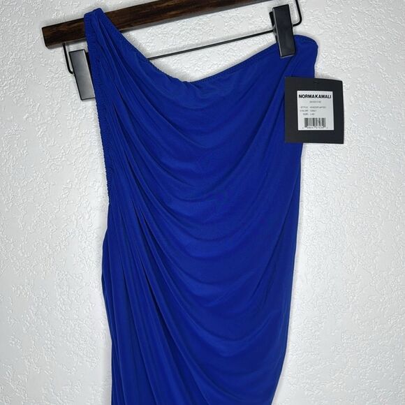 NWT NORMA KAMALI Diana Dress in Berry Blue Revolve Large - Picture 4 of 12